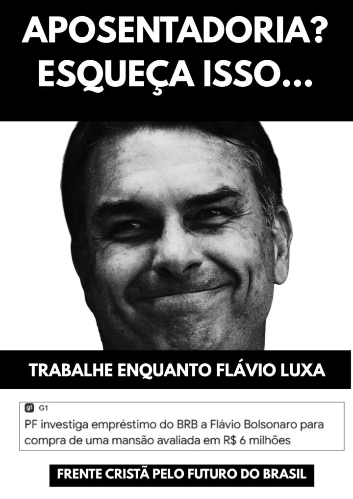 Arte da mobilização — Lambes: Aposentadoria (Frente Cristã)
