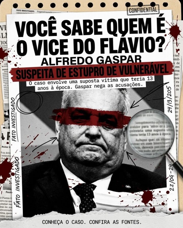 Arte da mobilização — Lambes: Denúncia de Alfredo Gaspar (vice)