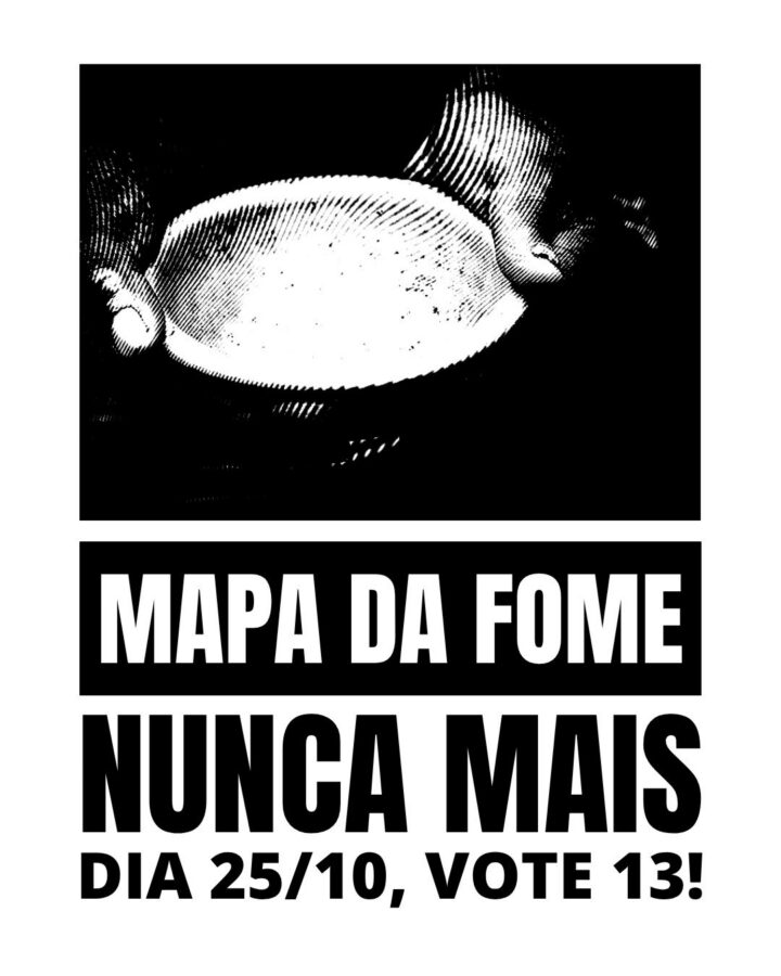 Arte da mobilização — Lambes: Mapa da fome nunca mais