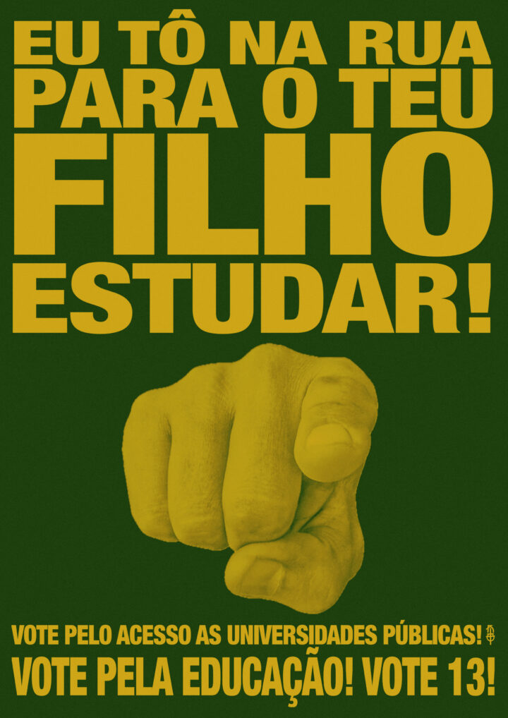 Arte da mobilização — Lambes: vote pela educação